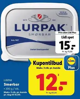 Lidl Smørbar tilbud