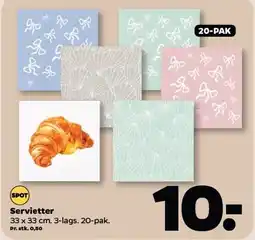 Netto Servietter 33x33 cm tilbud