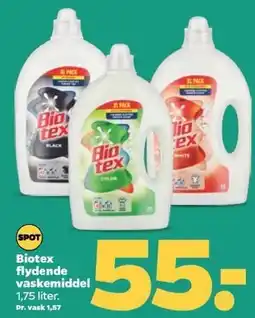 Netto Biotex flydende vaskemiddel 1,75 liter tilbud