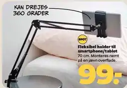 Netto Fleksibelt holder til smartphone/tablet tilbud