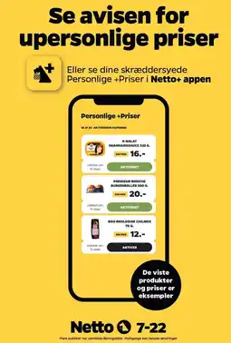 Netto Se avisen for upersonlige priser tilbud