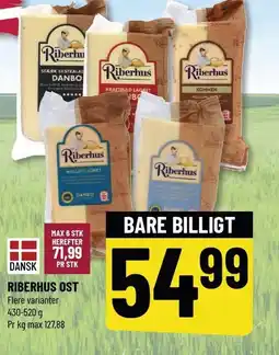Løvbjerg RIBERHUS OST tilbud