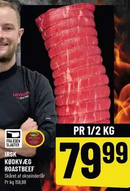 Løvbjerg IRSK KØDKVÆG ROASTBEEF PR. 1/2 KG tilbud