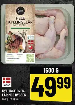 Løvbjerg KYLLINGE OVERLÅR MED RYGBEN tilbud