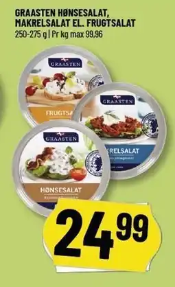 Løvbjerg GRAASTEN HØNSESALAT, MAKRELSALAT EL. FRUGTSALAT tilbud