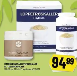 Løvbjerg FITNESS PHARMA LOPPEFRØSKALLER EL. COLLAGEN PULVER tilbud