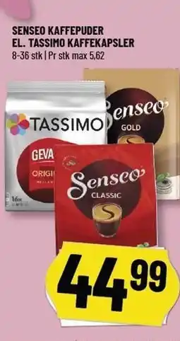 Løvbjerg SENSEO KAFFEPUDER EL. TASSIMO KAFFEKAPSLER tilbud