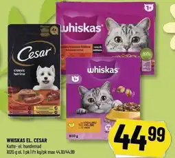 Løvbjerg WHISKAS EL. CESAR tilbud