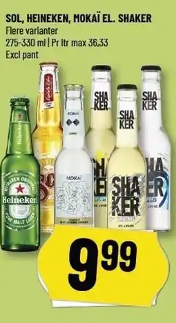 Løvbjerg SOL, HEINEKEN, MOKAÏ EL. SHAKER tilbud
