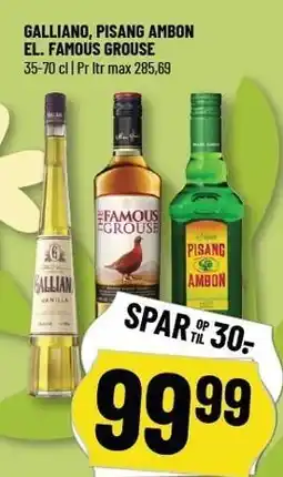 Løvbjerg GALLIANO, PISANG AMBON EL. FAMOUS GROUSE tilbud