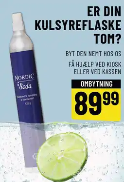 Løvbjerg ER DIN KULSYREFLASKE TOM? OMBYTNING tilbud