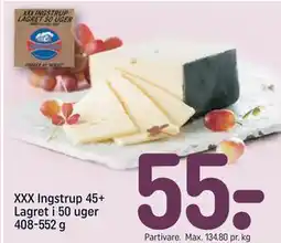XXX Ingstrup 45+ Lagret i 50 uger 408-552 g