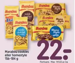 REMA 1000 Marabou cookies eller homestyle 156-184 g tilbud