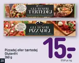 REMA 1000 Pizzadej eller tærtedej Glutenfri 260 g tilbud