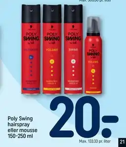Poly Swing hairspray eller mousse 150-250 ml