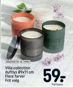 REMA 1000 Villa collection duftlys Ø9x11 cm Flere farver Frit valg tilbud