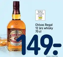 REMA 1000 Chivas Regal 12 års whisky 70 cl tilbud