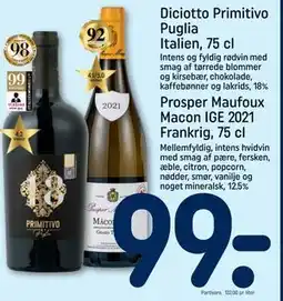 REMA 1000 Prosper Maufoux Macon IGE 2021 Frankrig, 75 cl tilbud