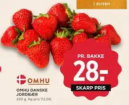 MENY OMHU DANSKE JORDBÆR tilbud