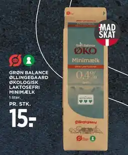MENY GRØN BALANCE ØLLINGEGAARD ØKOLOGISK LAKTOSE FRI MINIMÆLK tilbud