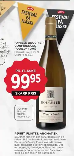 MENY FAMILLE BOUGRIER CONFIDENCES POUILLY FUMÉ tilbud