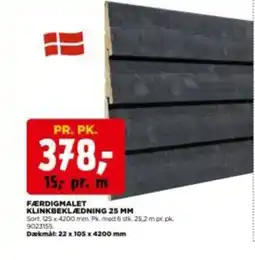 jem & fix FÆRDIGMALET KLINKBEKLÆDNING 25 MM tilbud