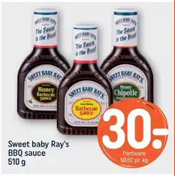 REMA 1000 Sweet baby Ray's BBQ sauce tilbud