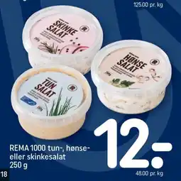 REMA 1000 REMA 1000 tun-, hønse- eller skinkesalat tilbud