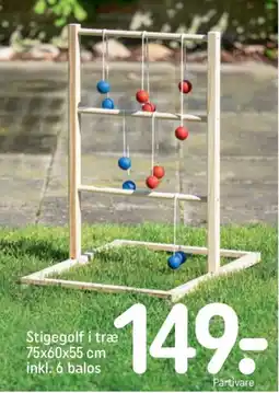 Stigegolf i træ
