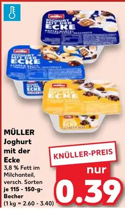 Kaufland MÜLLER Joghurt mit der Ecke tilbud