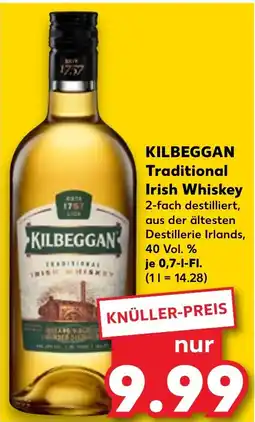 Kaufland KILBEGGAN Traditional Irish Whiskey tilbud