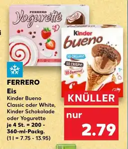 Kaufland FERRERO Eis tilbud