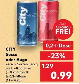 CITY Secco oder hugo
