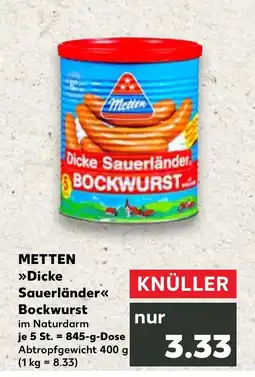 METTEN Dicke sauerländer bockwurst