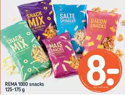 REMA 1000 REMA 1000 snacks 125-175 g tilbud