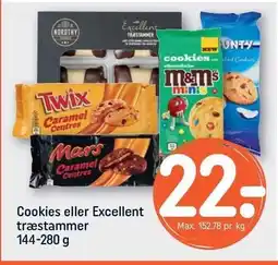 REMA 1000 Cookies eller Excellent træstammer 144-280 g tilbud