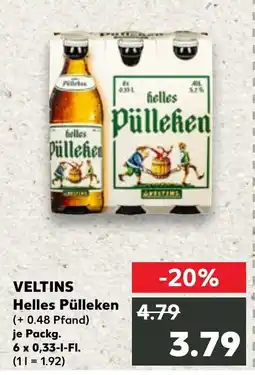 Kaufland VELTINS Helles pülleken tilbud