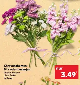 Kaufland Chrysanthemen- mix oder levkojen tilbud