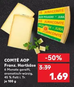 Kaufland COMTÉ AOP Franz. hartkäse tilbud
