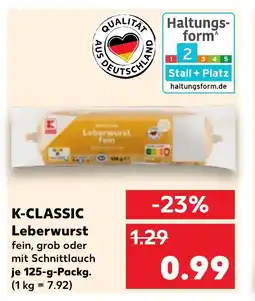 Kaufland K-CLASSIC Leberwurst tilbud