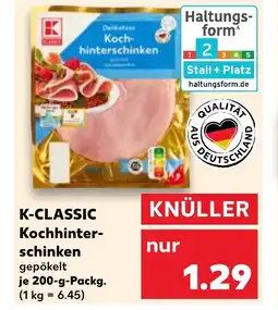 Kaufland K-CLASSIC Koch- hinterschinken tilbud