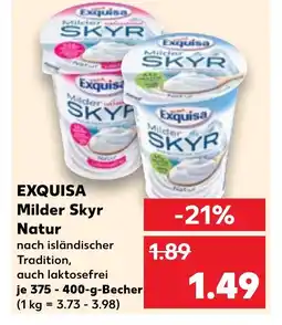 Kaufland EXQUISA Milder skyr natur tilbud