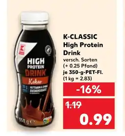 Kaufland K-CLASSIC High protein drink tilbud