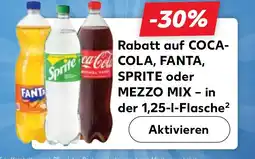 Kaufland Rabatt auf coca- cola, fanta, sprite oder mezzo mix tilbud