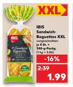 Kaufland IBIS Sandwich- baguettes xxl tilbud