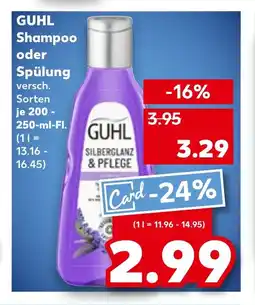 Kaufland GUHL Shampoo oder spülung tilbud