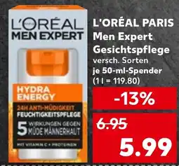 Kaufland L'ORÉAL PARIS Men expert gesichtspflege tilbud