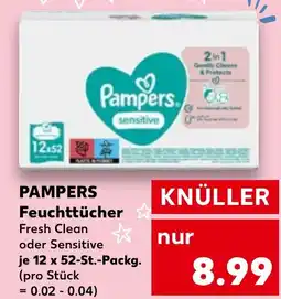 Kaufland PAMPERS Feuchttücher tilbud