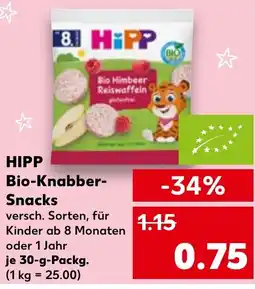 Kaufland HIPP Bio himbeer reiswaffeln tilbud
