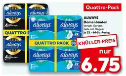Kaufland ALWAYS Damenbinden tilbud